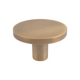 FTD348BAB - Carlisle Brass Fingertip Design Circular Cupboard Knob Antique Brass 41mm
