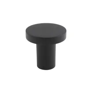 FTD348AMB - Carlisle Brass Fingertip Design Circular Cupboard Knob Black 26mm