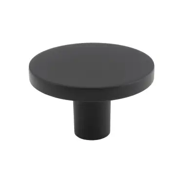 Click Here To Enlarge This Photo Of FTD348BMB - Carlisle Brass Fingertip Design Circular Cupboard Knob Black 41mm
