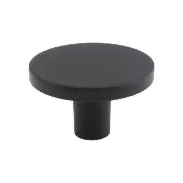 Click Here To Enlarge This Photo Of FTD348BMB - Carlisle Brass Fingertip Design Circular Cupboard Knob Black 41mm