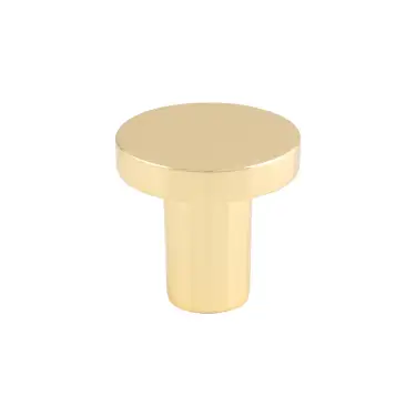 Click Here To Enlarge This Photo Of FTD348APB - Carlisle Brass Fingertip Design Circular Cupboard Knob Polished Brass 26mm
