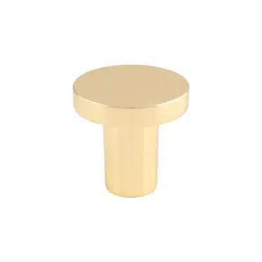 Click Here To Enlarge This Photo Of FTD348APB - Carlisle Brass Fingertip Design Circular Cupboard Knob Polished Brass 26mm