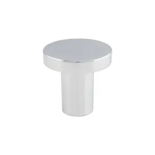 FTD348APC - Carlisle Brass Fingertip Design Circular Cupboard Knob Polished Chrome 26mm