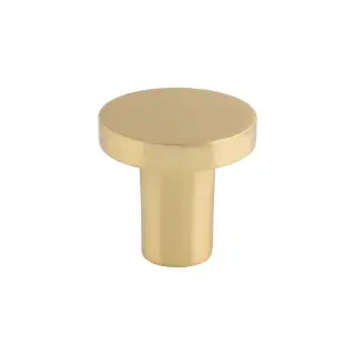 FTD348ASB - Carlisle Brass Fingertip Design Circular Cupboard Knob Satin Brass 26mm