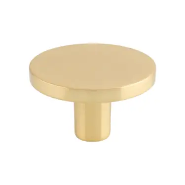 Click Here To Enlarge This Photo Of FTD348BSB - Carlisle Brass Fingertip Design Circular Cupboard Knob Satin Brass 41mm