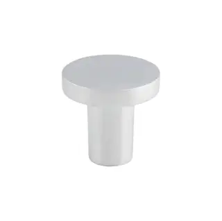 FTD348ASC - Carlisle Brass Fingertip Design Circular Cupboard Knob Satin Chrome 26mm