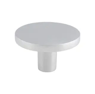 FTD348BSC - Carlisle Brass Fingertip Design Circular Cupboard Knob Satin Chrome 41mm