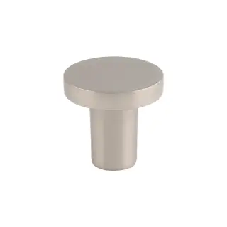 FTD348ASN - Carlisle Brass Fingertip Design Circular Cupboard Knob Satin Nickel 26mm
