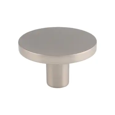 Click Here To Enlarge This Photo Of FTD348BSN - Carlisle Brass Fingertip Design Circular Cupboard Knob Satin Nickel 41mm