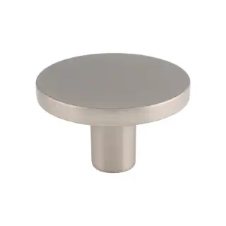 FTD348BSN - Carlisle Brass Fingertip Design Circular Cupboard Knob Satin Nickel 41mm