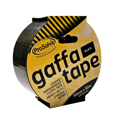 Click Here To Enlarge This Photo Of GAFTBLA50 ProSolve Gaffa Tape Black 50mm x 50m