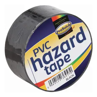 SAFTBLA2 ProSolve PVC Builders Tape 2" Black