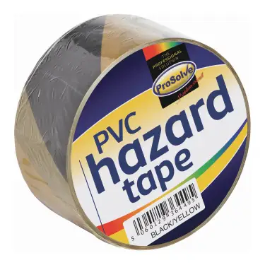 Click Here To Enlarge This Photo Of SAFTBY2 ProSolve PVC Builders Tape 2" Black/Yellow