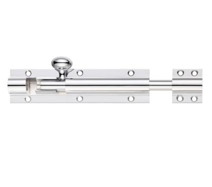 Click Here To Enlarge This Photo Of FB79CP - Zoo Hardware Fulton & Bray Architectural (Heavy Duty) Barrel Bolt 900mm x 50mm Polished Chrome