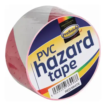 Click Here To Enlarge This Photo Of SAFTRW2 ProSolve PVC Builders Tape 2" Red/White