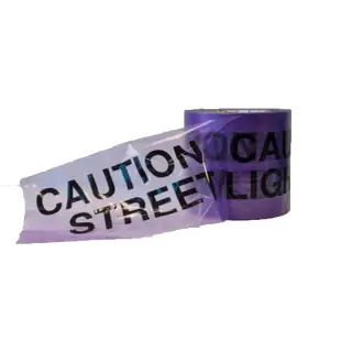 STREETLTPUR ProSolve Underground Warning Tape - Street Lighting Cab Purple 150mm x 365m