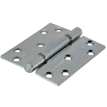 Click Here To Enlarge This Photo Of H102-FS-BZP Royde & Tucker 100mm x 88mm x 3mm Grade 13 Hi-Load Three Knuckle Butt Hinge (Square Corners) Bright Zinc Plated