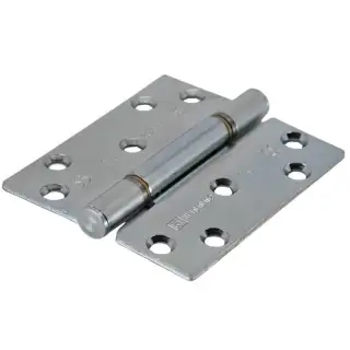 H102-FS-BZP Royde & Tucker 100mm x 88mm x 3mm Grade 13 Hi-Load Three Knuckle Butt Hinge (Square Corners) Bright Zinc Plated
