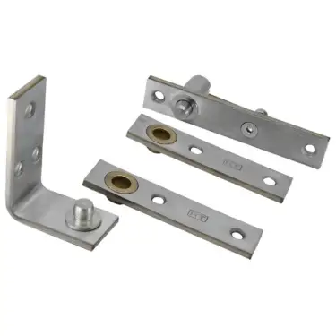 Click Here To Enlarge This Photo Of H131-100 Royde & Tucker Hi Load Double Action Door Pivot Hinge Set - Satin Stainless Steel