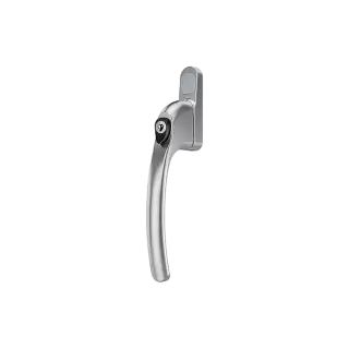 AR720-7/040 HOPPE Inline Locking Espagnolette Handle - Silver (50028145)