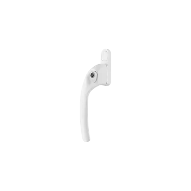 Click Here To Enlarge This Photo Of AR722-7/040 HOPPE Offset Left Hand Locking Espagnolette Handle - White (50028042)