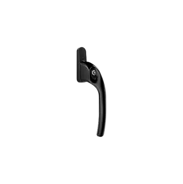Click Here To Enlarge This Photo Of AR722-7/040 HOPPE Offset Right Hand Locking Espagnolette Handle - Black (50028935)