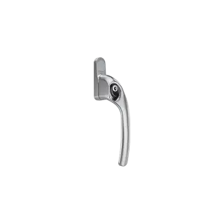AR722-7/040 HOPPE Offset Right Hand Locking Espagnolette Handle - Silver (50028085)