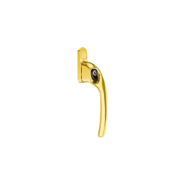 Click Here To Enlarge This Photo Of AR722-7/040 HOPPE Offset Right Hand Locking Espagnolette Handle - Polished Brass (50028960)