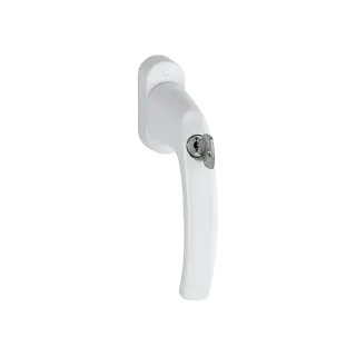 0530S/U26 TBT1 HOPPE Atlanta Lockable Tilt & Turn Window Handle with TBT1 Operation - White (2311726)