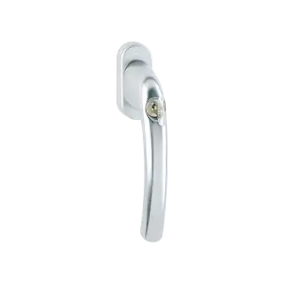 0710S/U26 TBT1 HOPPE Tokyo Lockable Tilt & Turn Window Handle with TBT1 Operation - Silver (1958641)