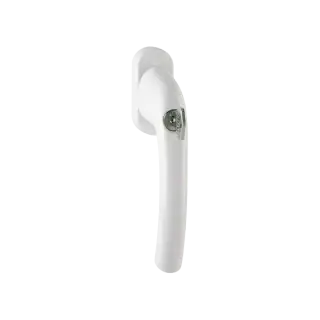0710S/U26 HOPPE Tokyo Lockable Tilt & Turn Window Handle - White (8167355)