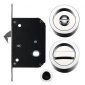 Zoo Hardware - FB81CP Sliding Door Lock Set - Suitable for 35-45mm Thick Doors Polished Chrome