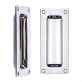 FB90CP - Zoo Hardware Fulton & Bray Flush Pull - 102 x 45mm (13mm Depth) Polished Chrome