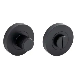Eclipse 63291 Matt Black Linear Thumbturn & Release on Round Rose (Insignia Range)