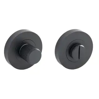 Eclipse 63281 Matt Black Knurled Thumbturn & Release on Round Rose (Insignia Range)