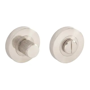 Click Here To Enlarge This Photo Of Eclipse 63282 Satin Nickel Knurled Thumbturn & Release on Round Rose (Insignia Range)