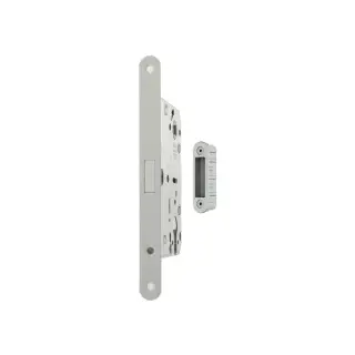 AGB2XTE50WH-ALU - AGB Polaris 2XT Magnetic Latch/Euro Profile Sashlock (50mm backset) with strike plates for ALU doors - White