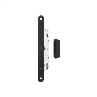 AGB2XTEMB-ALU - AGB Polaris 2XT Magnetic Latch/Euro Profile Sashlock (60mm backset) with strike plates for ALU doors - Matt Black