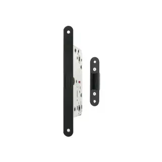 AGB2XTWC50MB - AGB Polaris 2XT Magnetic Latch/Bathroom Lock (50mm backset) - Matt Black