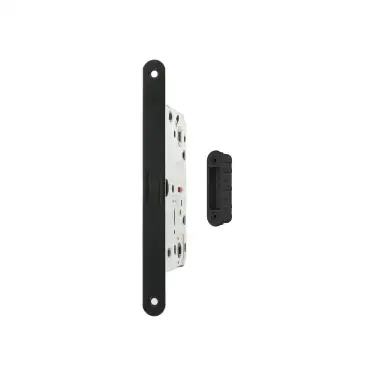 Click Here To Enlarge This Photo Of AGB2XTWC50MB-ALU - AGB Polaris 2XT Magnetic Latch/Bathroom Lock (50mm backset) with strike plates for ALU doors - Matt Black