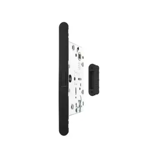 AGBMLEMB-ALU - AGB Revolution XT Magnetic Latch/Euro Profile Sashlock (60mm backset) with strike plates for ALU doors - Matt Black