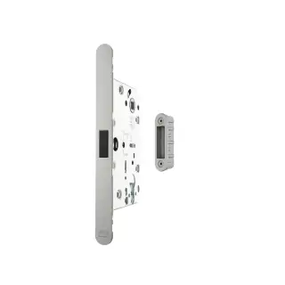 AGBMLESC-ALU - AGB Revolution XT Magnetic Latch/Euro Profile Sashlock (60mm backset) with strike plates for ALU doors - Satin Chrome