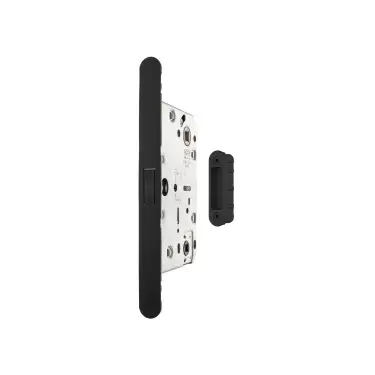 Click Here To Enlarge This Photo Of AGBMLWCMB-ALU - AGB Revolution XT Magnetic Bathroom lock (60mm backset) with strike plates for ALU doors - Matt Black