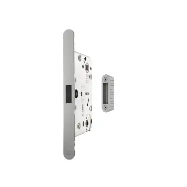 Click Here To Enlarge This Photo Of AGBMLWCSC-ALU - AGB Revolution XT Magnetic Bathroom lock (60mm backset) with strike plates for ALU doors - Satin Chrome