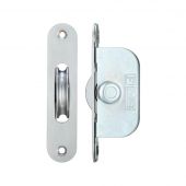 FBBP01RSC - Zoo Hardware Fulton & Bray Brass Ball Bearing Pulleys - 117mm x 25mm Radius Forend Satin Chrome