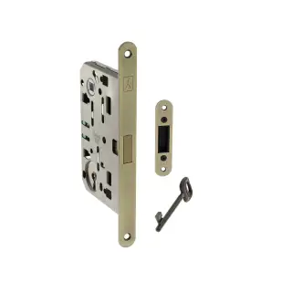 BON2XTLK60MAB - Bonaiti Polaris 2XT Magnetic Latch/Key Sashlock (60mm backset) - Matt Antique Brass