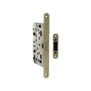 BON2XTWC60MAB - Bonaiti Polaris 2XT Magnetic Latch/Bathroom Lock (60mm backset) - Matt Antique Brass