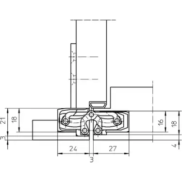 Click Here To Enlarge This Photo Of TE 240 3D Simonswerk TECTUS Concealed Hinge 155mm x 21mm (60kg)