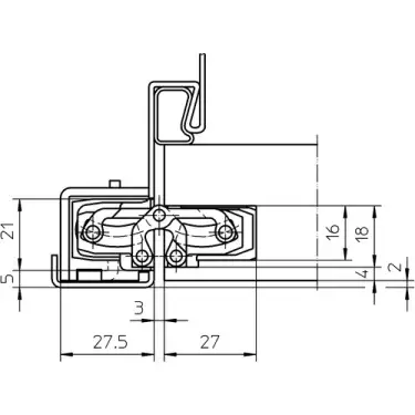 Click Here To Enlarge This Photo Of TE 240 3D Simonswerk TECTUS Concealed Hinge 155mm x 21mm (60kg)