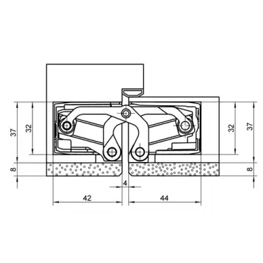 Click Here To Enlarge This Photo Of TE 540 3D A8 Simonswerk TECTUS Concealed Projection Hinge 200mm x 32mm (100kg)